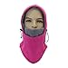 UNIQME Winter Balaclava Face Mask for Men Women and Children, Fleece Windproof Ski Face Mask, Balaclava Hood Keep Cheeks, Nose, Chin, Neck Warm for Outdoor Activities Grey&Rose Red