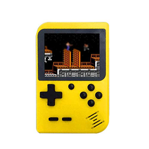 Cywulin Retro Mini Handheld Video Game Console Player Gameboy Built-in 168 Classic Games Travel Portable Gaming System Electronics Machines 2.8 Inch Support TV Play Present for Boy Kids Adult (Yellow)