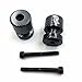 HTTMT MT221-003- Carbin Fiber Swingarm Spools R6 Engraved Logo 6mm Compatible with FZ6 2004-2008/ R6 YZF-R6 1998-2015/ R6S YZF-R6S (All Years) Carbon