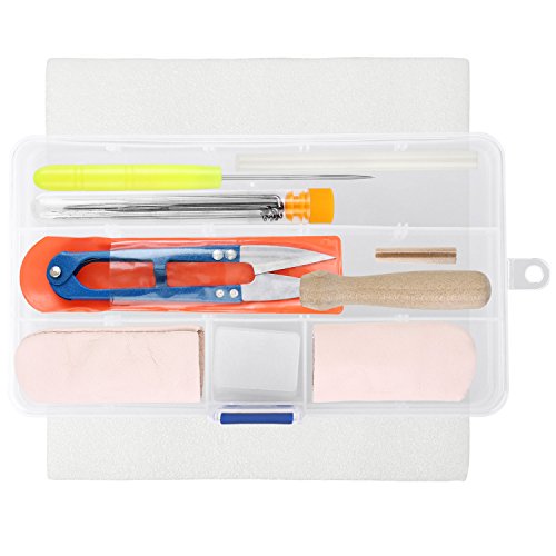Hongfei Needle Felting 7set Kits Soledi Needle Felting Starter Kits Wool Felt Tools Mat with Scissor, Needle Craft, Storage Plastic Box