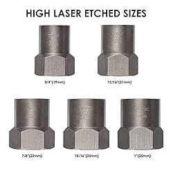 Topec 5-Piece Heavy Duty Nut Bolt Remover