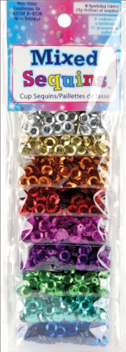 Sequin Assortment 9 Pouch Sampler 27 Grams