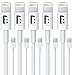 BE Connected 5 Charging/Sync Cables–3 Ft. USB to 8 pin charger for iPhone 5, 6, 7, iPad Air, Mini, 4th Gen, iPod Touch 5th Gen. Charging Cable Charger Cord. iOS 10+(5)