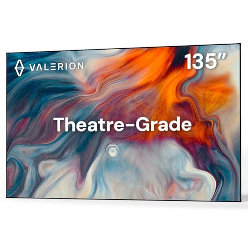 AWOL Valerion 120 Zoll Beamer Leinwand PureVision, Rahmenleinwand für Projektor, Anti-Speckle PET Mattweiß, 1,0 Gain, 170° Blickwinkel, 4K/8K UHD, für