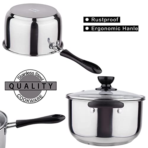 MultiSize 6 piece Inductive Pot Set, Pots and Pans Set, Cookware Sets