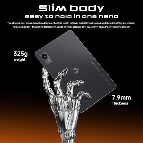 Headwolf Android Tablet Titan 1 Gaming Tablet 8 Inch Dimensity 8300 2.5K 144Hz, 24GB+256GB+2TB, 7200mAh HDMI/DP,16MP+8MP,Widevine L1,4GLTE,Wi‑Fi6E,BT5.4,GPS,Face Detection