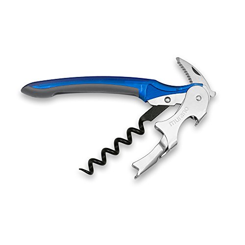 Epic Products Murano Corkscrew, 8.5-Inch, Translucent Blue