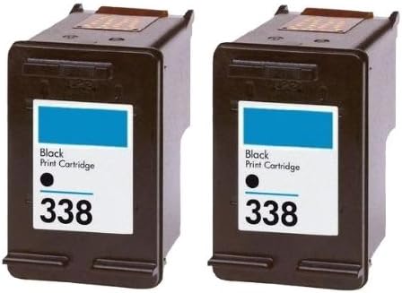Glo Tone 338 Juego De Cartuchos De Tinta Negra Para Impresoras Hp 2 Unidades Capacidad Xxl De 18 Ml Cada Uno Equivalente Al Juego De 2 Cartuchos 338xl Y Al Hp C8765ee