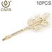 CINRA 10PCS Europe and the United States Hair Jewelry Hair Clips Athena Olive Branch Leaves Barrettes Bobby Pin Hairpins Hair Ornaments Hair Accessories Beautiful Bride Headwear Edge Clip Clamps