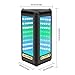 Bluetooth Speaker, UPPEL LED Wireless Bluetooth Speaker, Light Bluetooth Speaker Eco HiFi Subwoofer 3D Bass Stereo with Multicolor LED Lights Support Micro SD Card Magic Mirror Speaker(Black)