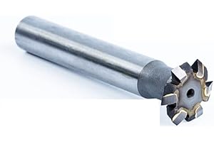 JINGERL 16mm*90degrees 4mm Thickness Carbide Double Angle Milling Cutter Processing,Stainless Steel, Cast Iron,Copper,Aluminu