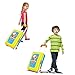 Toy Chef 2-in-1 Travel Suitcase Kitchen Set for Children | Includes Toy Pots, Pans, Dishes, Utensils & Foods ABS Plastic Pretend Play Kit for Boys & Girls (Blue/Yellow)