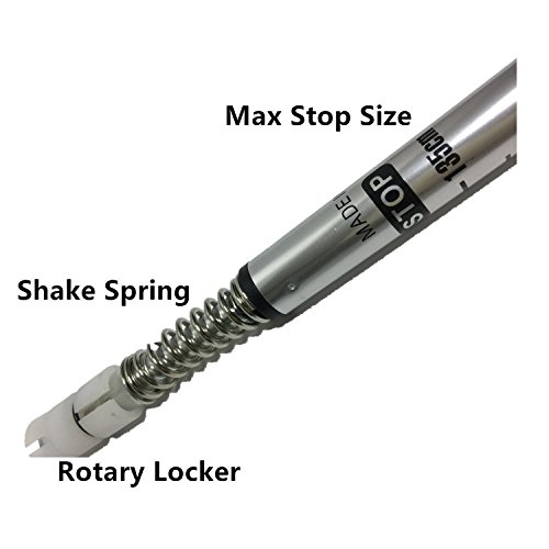 Hiking Trekking Poles Walking Sticks (1 Pair) Telescoping Ultra Strong Alpenstocks Anti Shock Mountaineering Trail-- (Silver)