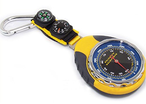 Wotefusi New Portable 4 in 1 Multifunctional Altimeter Barometer Compass Thermometer Direction Altitude Temperature Pressure Measure Measuring for Outdoor Sports Hiking Camping Mountain Climbing - Thumbnail 4