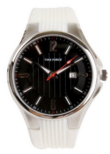 TIME FORCE Reloj Analógico para Hombre de Cuarzo con Correa en Caucho TF4053M11