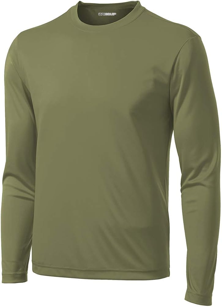 DRI-Equip Long Sleeve Moisture Wicking Athletic Shirts: Clothing