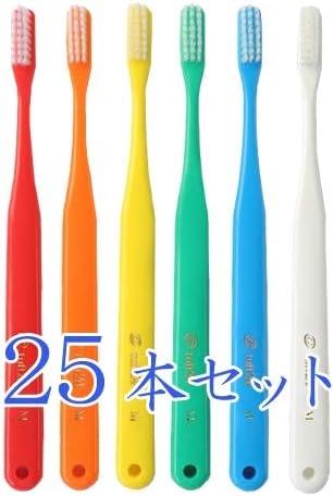 オーラルケア キャップなし タフト24 歯ブラシ × 25本入 M アソート