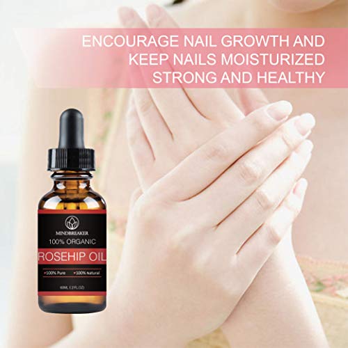 100 Pure Rosehip Seed Oil For Face, Nails, Hair and Skin 100 Pure