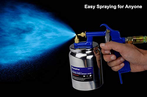 High Pressure Air Suction Siphon Feed Spray Gun for Spraying Oil-Based or Latex Paints, with Filtering and Cleaning Kits
