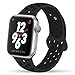 YC YANCH Greatou Compatible for Apple Watch Band 42mm,Soft Silicone Sport Band Replacement Wrist Strap Compatible for iWatch Apple Watch Series 3/2/1,Nike+,Sport,Edition,S/M,Anthracite Black