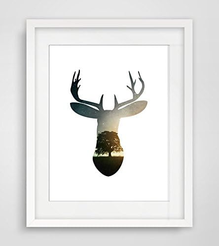 Thrain£¨TM£ Cotill Modern Deer Head Canvas Printing Wall Decor Art Oil Painting Home Decor Pictures On The Wall Canvas Wall Picture NO Frame