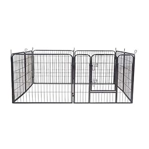 zoomundo Recinto per Cani Recinzione Box Cani Conigli Animali di Ferro Cucciolo Gabbia - 8 Pezzi - XL Marca: zoomundo zoomundo Recinto per Cani Recinzione Box Cani Conigli Animali di Ferro Cucciolo Gabbia - 8 Pezzi - XL