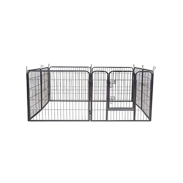 zoomundo Recinto per Cani Recinzione Box Cani Conigli Animali di Ferro Cucciolo Gabbia - 8 Pezzi - XL Marca: zoomundo zoomundo Recinto per Cani Recinzione Box Cani Conigli Animali di Ferro Cucciolo Gabbia - 8 Pezzi - XL