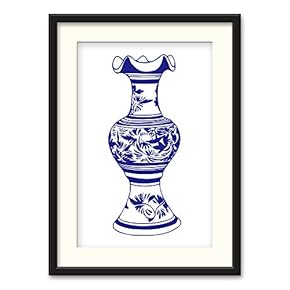 Black Paper Framed Canvas Wall Art for Living Room, Bedroom China Style Canvas Prints for Home Decoration Ready to Hanging - 23x31 inches