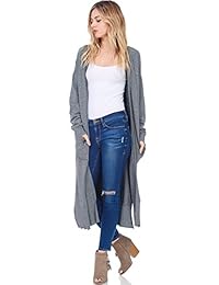 Alexander + David A + D para mujer Casual de punto largo de punto cardigan Sweater