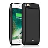 iPhone 6 6S Battery Case [5000mAh], Gixvdcu Enhance Extended Power Charger Portable Charging Cover for iPhone 6 6S (4.7inch) -Black