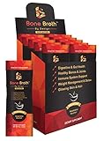 Bone Broth Grass Fed Beef • 10 Sachets • Vegetable Bouillon Natural Flavor • Paleo • Ketogenic with MCT Oil • Non GMO • Broth by Design