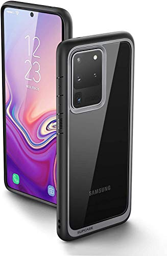 Galaxy S20 Ultra Unicorn Beetle Style Slim Clear Case-Black