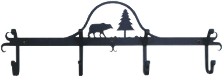 Best Wrought Iron Black Powder Coated Deer Coat Rack