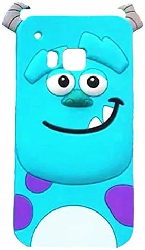 M9 Case,HTC One M9 Case HTC One M9 Silicone Case,Bat King 3D Cute Cartoon Blue Monster Soft Silicon Gel Rubber Case Cover Skin for HTC One M9(Monster)