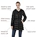 Wantdo Women's Hooded Packable Ultra Light Weight Down Coat, Black2017, X-Large