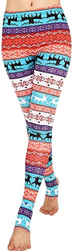 CinGr8 Christmas 3D Printed Foot Stirrups Leggings Stretchy Plus Size Yoga Pants