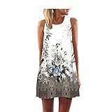 KANGMOON Women Loose Summer Vintage Sleeveless 3D