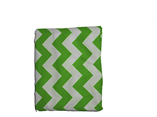 Baby Doll Bedding Chevron Fitted Crib/Toddler BedSheet, Green