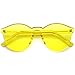 zeroUV - One Piece PC Lens Rimless Ultra-Bold Colorful Mono Block Sunglasses 60mm