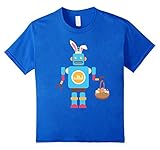 Robot Easter Bunny Funny T-shirt for Boys Girls Women Men