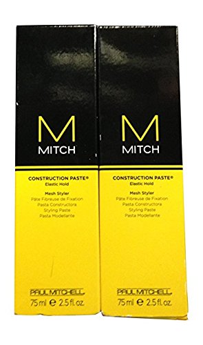 Paul Mitchell Construction Paste Mesh Styler, Elastic Hold, 2.5 oz (Pack of 2)
