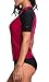 Anwell Womens UV Protection Short Raglan Sleeve Rash Guard UPF50+ Swim Shirt