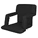 Best Choice Products Portable Reclining Seat Polyester Padded Cushion Caming Outdoor Beach Chair BK