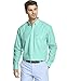 IZOD Men's Button Down Long Sleeve Stretch Performance Solid Shirt