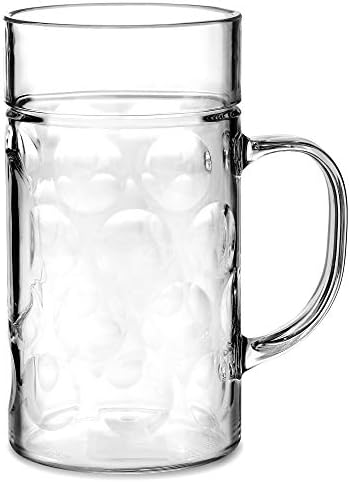 Plastic Beer Stein 1 Pint 568ml With German Style Beer Mug Amazon De Kuche Haushalt
