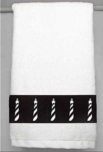 Cape Hatteras Lighthouse Heavy Cotton Hand Towel - In Your Choice of Colors - Custom Made - With or Without Initials/Short Name
