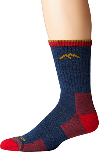 Darn Tough 1466 Men's Merino Wool Hiker Micro Crew Cushion Socks, Denim, Large
