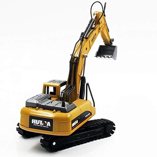 HUINA TOYS NO.1710 1/50 Alloy Excavator Truck Car Die-Cast Metal Professional Engineering Construction Vehicle Model Kids Toys