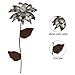 CEDAR HOME Galvanized Floral Garden Stake Outdoor Glow in Dark Plant Pick Water Proof Metal Stick Art Ornament Decor for Lawn Yard Patio, 4