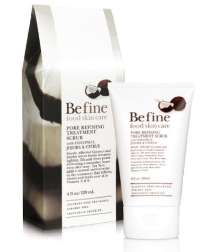 Befine Pore Refining Scrub with Coconut, Jojoba and Citrus, 4 Ounce